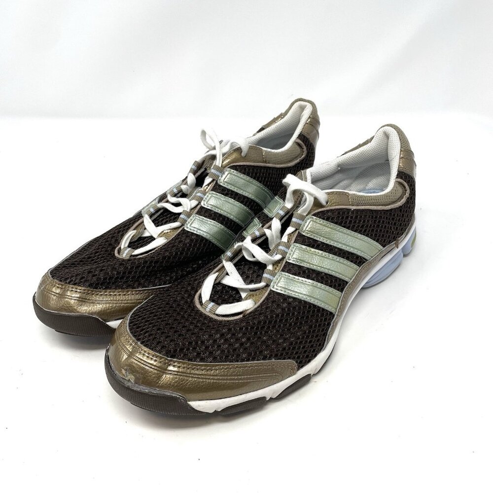 Adidas 3D‎ Cushion Women’s Size 8.5 Running Training Shoes Brown Green Blue